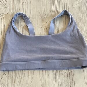 Athleta ribbed sports bra size large purple